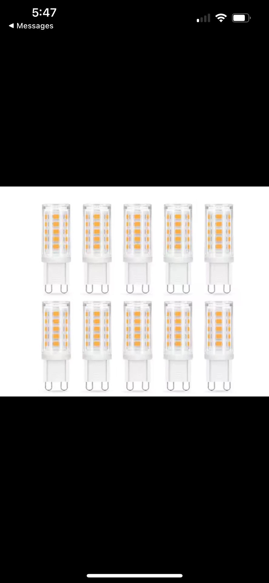 40-Watt Equivalent G9 Base Non-Dimmable LED Light Bulb in Daylight 6000K 10-Pack