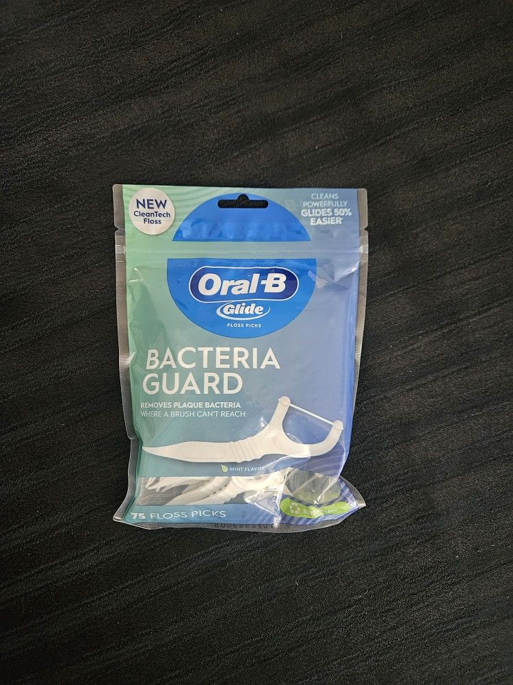 $3 Each (3 Available) Oral-B Glide Floss Picks Bacteria Guard 75 Count
