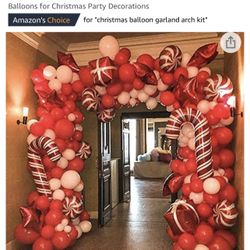 Christmas Ballon Garland Arch Kit Party Decorations