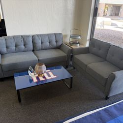 Sofa and loveseat