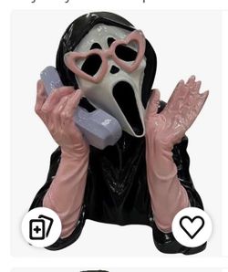 New pink ghost figurine