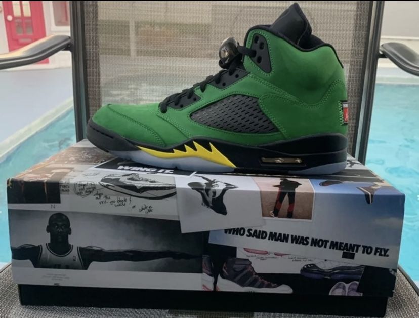 Air Jordan 5 Retro SE Oregon Men Sneakers Size 12.5