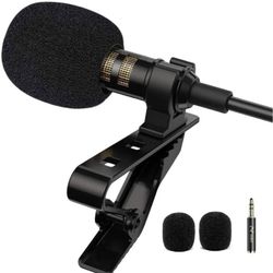 lavalier microphone professional with type c adapter for recording