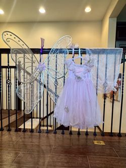 Girls Fairy Princess Butterfly Costume Halloween