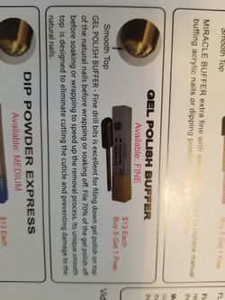 Nail drill bits. Fine with smooth top.