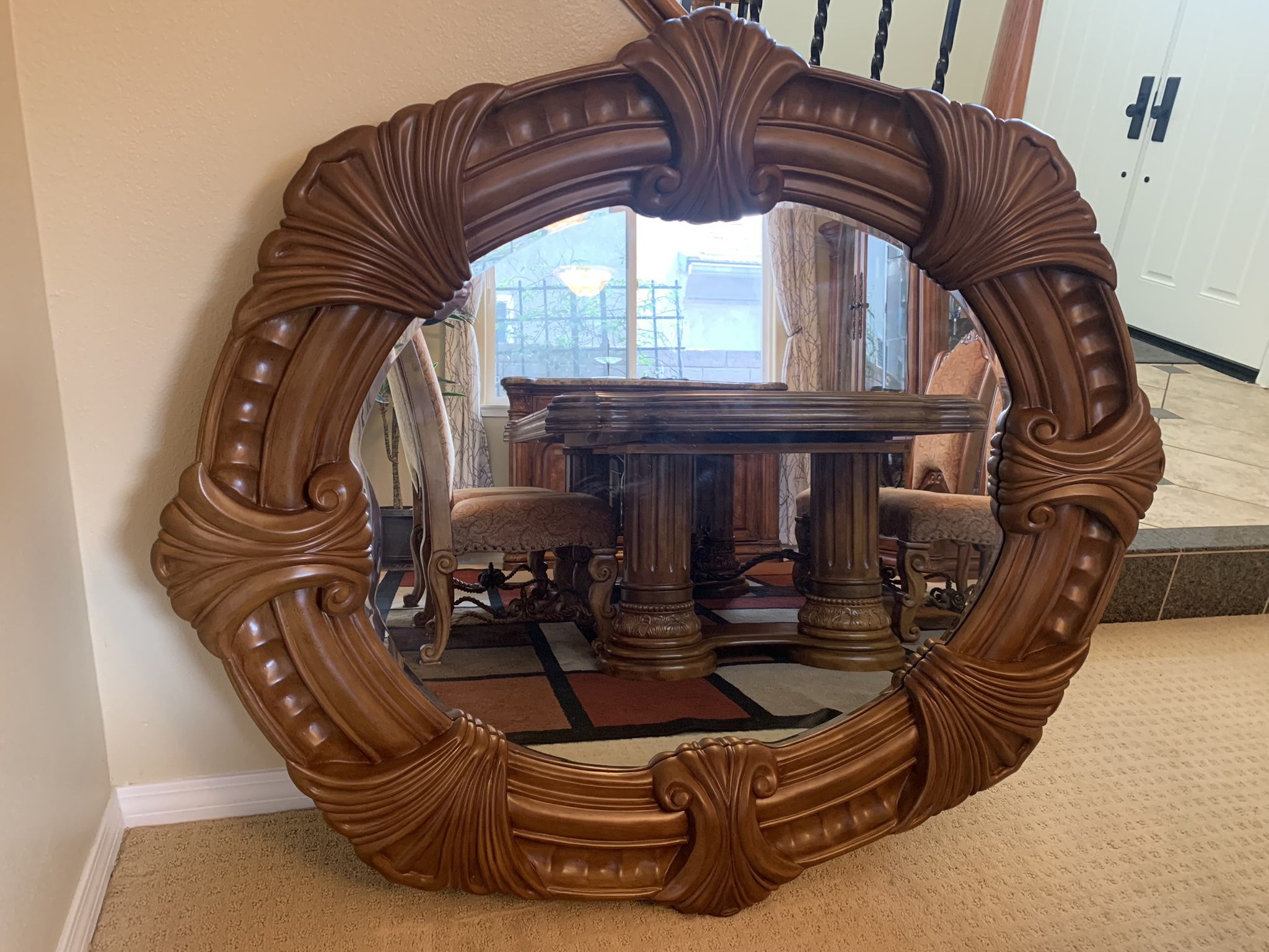 Wood Mirror Amazing Art Piece