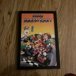 Super Mario Kart Framed Picture