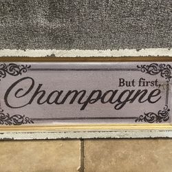 But,  First Champagne Art Frame 
