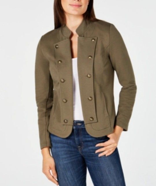 New Tommy Hilfiger Olive Green Military Style Blazer Size XLarge ( reseda ca)
