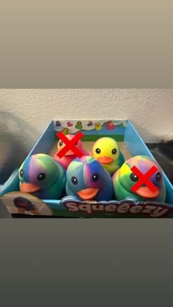 Squeeezy tye dye Ducks Squishys