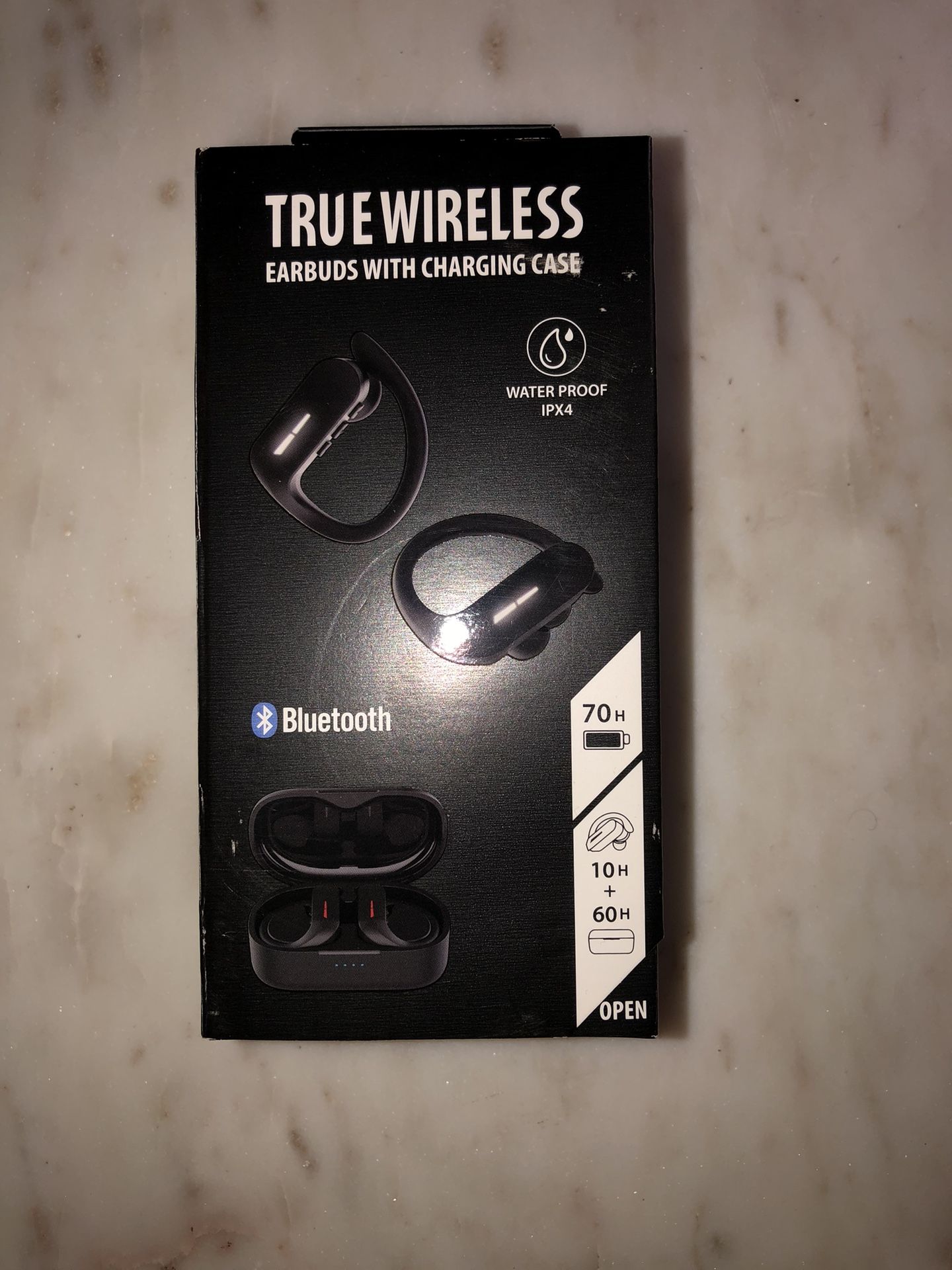 True Wireless Earbuds With Charging Case Color Black