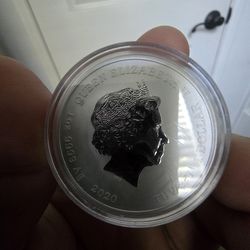 2020 Pure silver Queen Elizabeth 007 Coin
