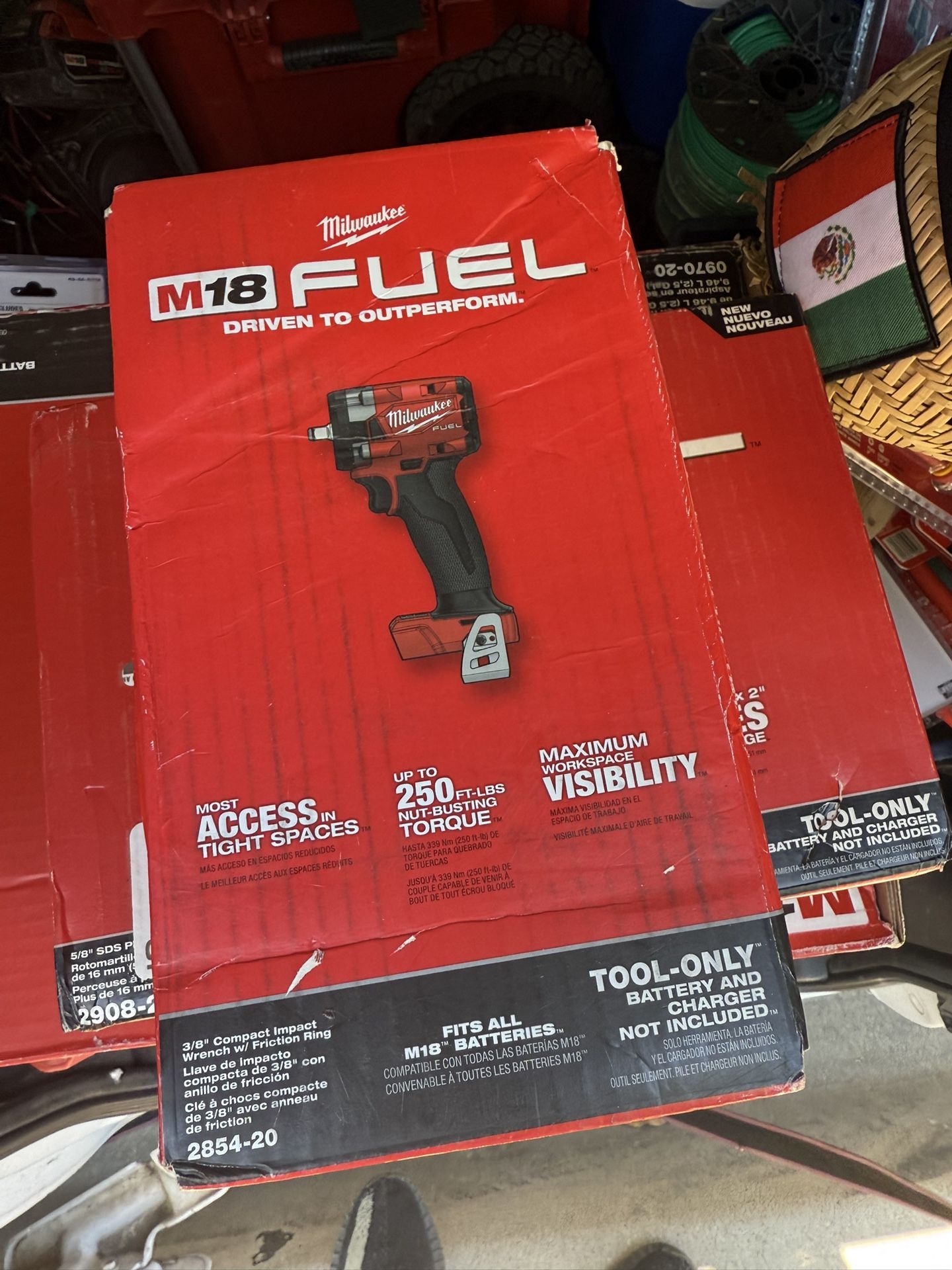 M18 FUEL GEN-3 18V Lithium-Ion Brushless Cordless 3/8 in. Compact Impact Wrench with Friction Ring (Tool-Only)