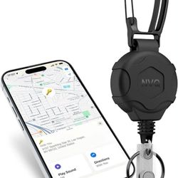 Key Finder with Retractable Keychain,Bluetooth Trackers Pair with Apple Find My(iOS only