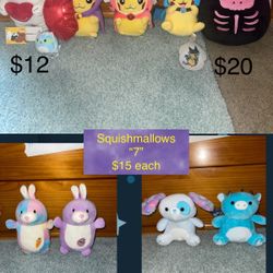 Very Cute Plushies  (clean Pet/smoke Free) Shipping Is Available 