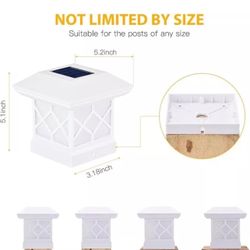 Fence Post Solar Lights Pack Of 12