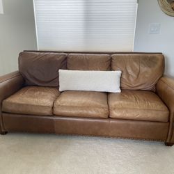 Leather Sofa & Chair