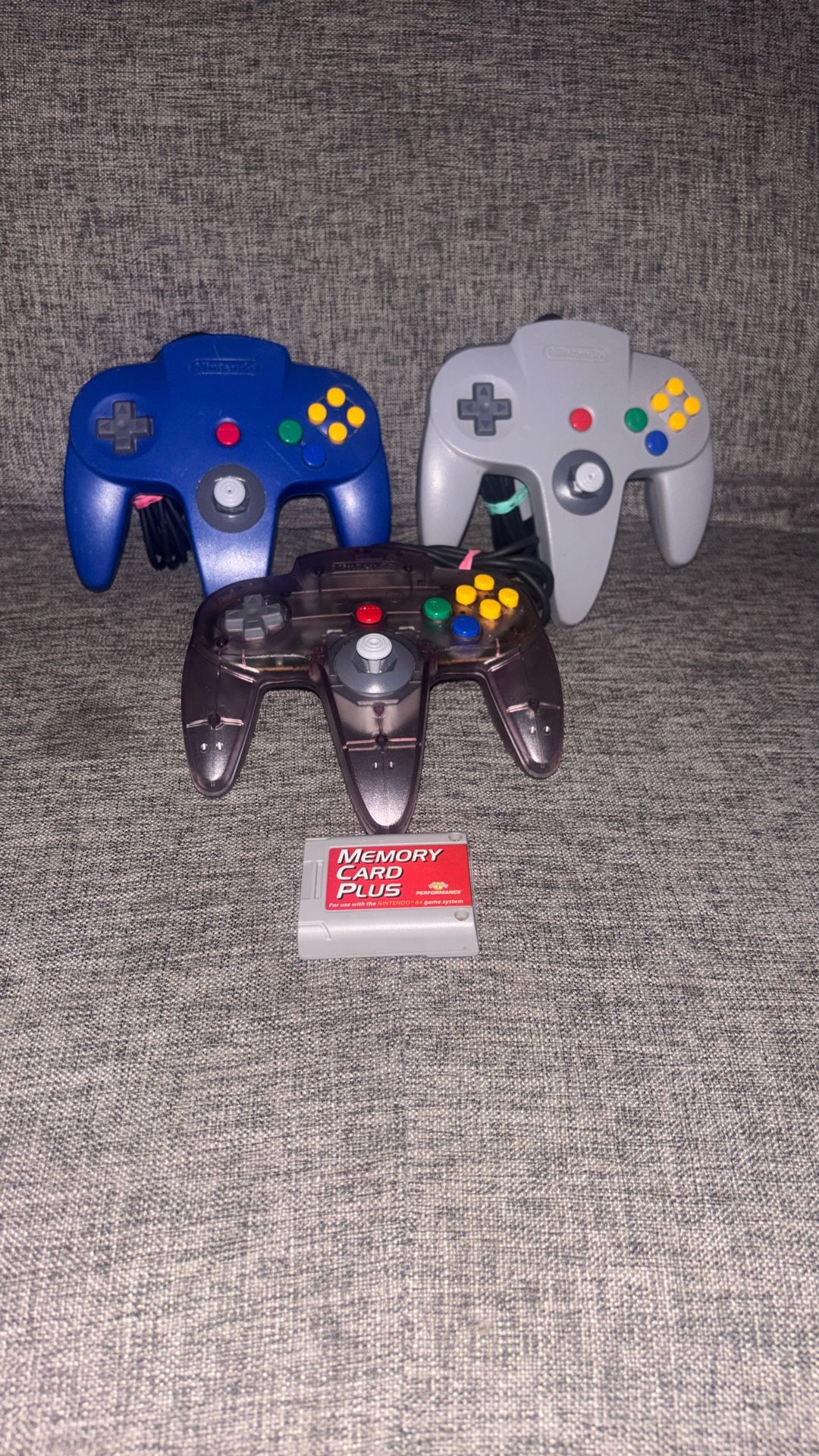 Nintendo 64 Controllers/Memory Card