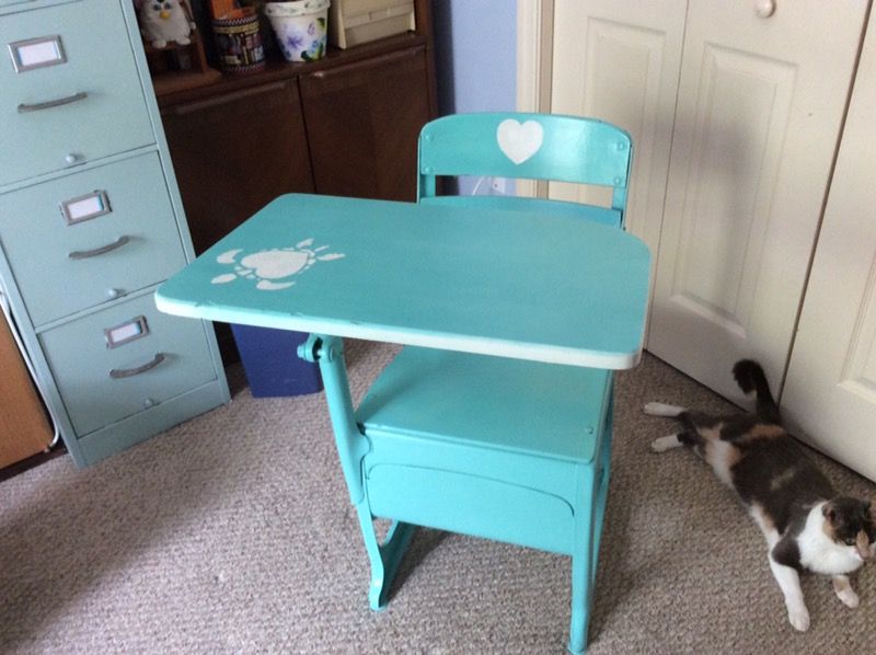 Antique Student Desk