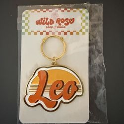 Leo Metal Keychain