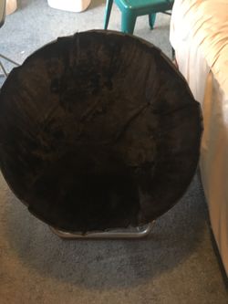 Urban Shop Super Soft Faux Fur Saucer Chair