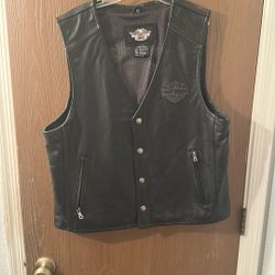 XL Leather Harley Vest