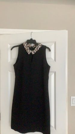 White House Black Market classic Sleeveless Dress with removable collar - Size 8