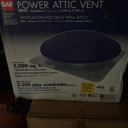 Attic Fan With Thermostat And Humidistat. 