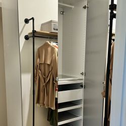 Ikea Pax Wardrobe Closet with Mirror Doors