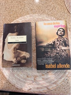 Isabel Allende Spanish Books Paula La Casa de Los Espíritus