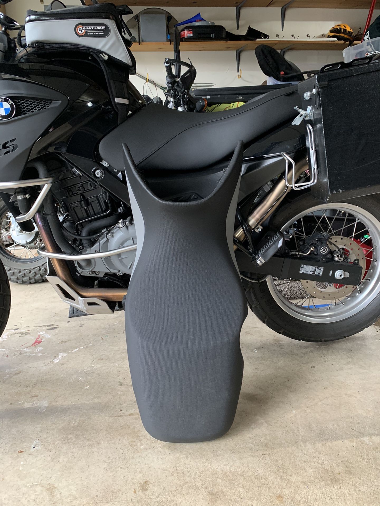 BMW G650GS Motorrad seat