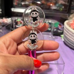 Double Side Labubu Large Circle Charm 
