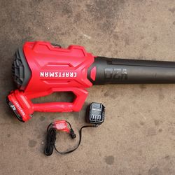 Craftsman Brower With Battery .Charger 