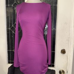 Pink Long Sleeve Dress