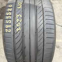 20” tire semi new continental 295/35/20 with free installation $75