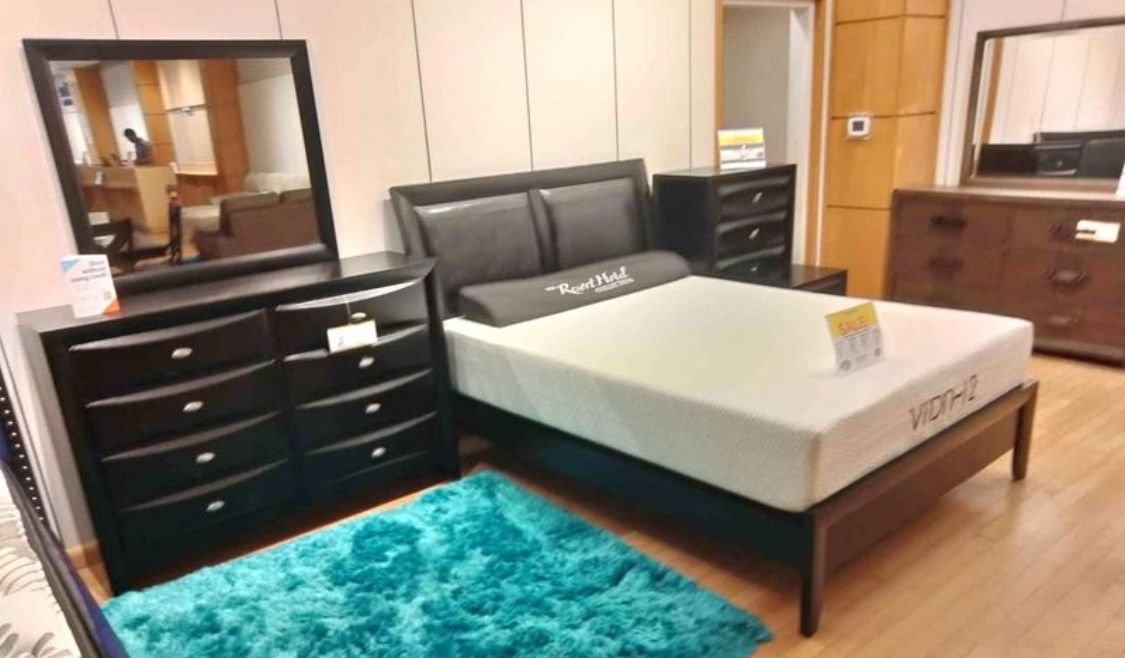 Emily black bedroom set now only $699. Easy finance option. Same day delivery.