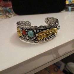 Silver Western Bracelet  Not Real Silver