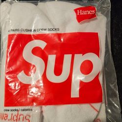 Supreme White Socks