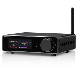 AIYIMA A80 Bluetooth Stereo Amplifier DAC HiFi Home Audio Component TPA3255 with PFFB,2 Channel Hi-Res Class D Power Amp | PC-USB COA Opt Inputs,Digit