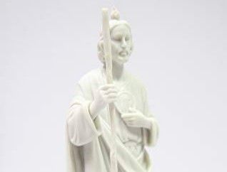 Saint St Jude Patron of Hopeless Difficult Cases Statue Made in Italy 12"H white