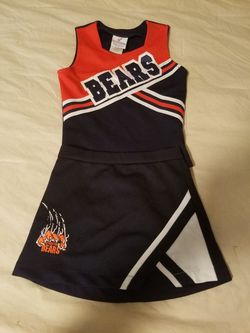 Authentic cheerleading uniform