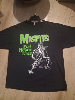 Vintage 80's Misfits T-shirt,  Evil Never Dies, Legacy of Brutality.  Danzig,  Punk,  Horror , Goth