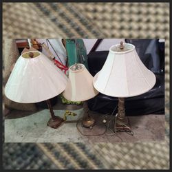 3 Vintage Lamps. $55 Or Best Offer For All 