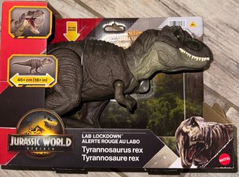 Jurassic World Rebirth Lab Lockdown Tyrannosaurus Rex T-Rex Chomp Attack