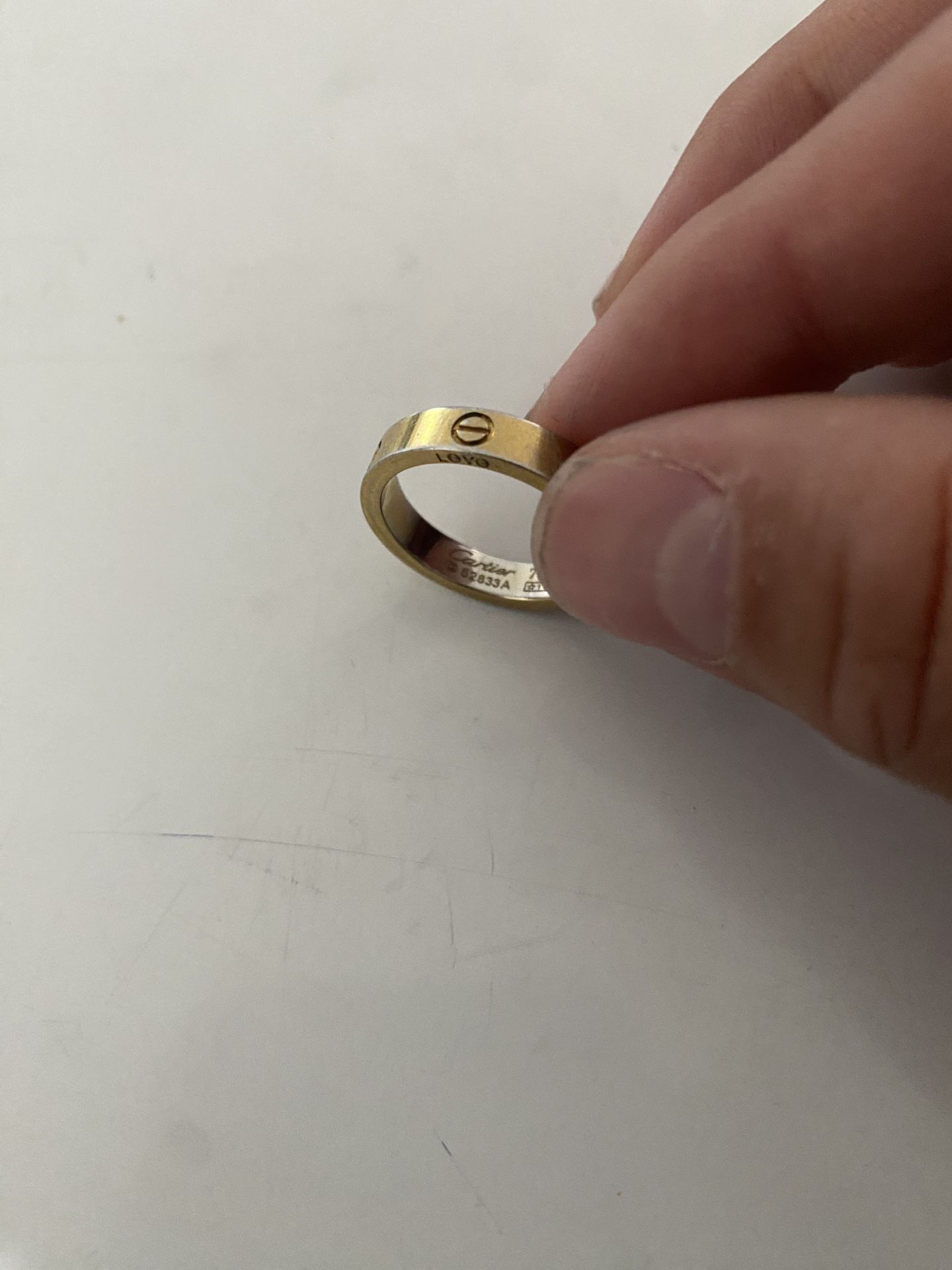 Cartier Love Band Ring (Gold plated version)