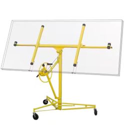  11’ H Drywall Panels Lift Up Rolling Sheetrock Panel Hoist Jack Dolly Lifter Holder Construction Tool set Stand Wood 