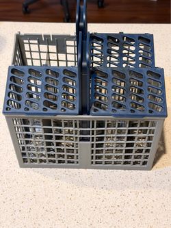 Modular Dishwasher Silverware Basket – Gray & Blue