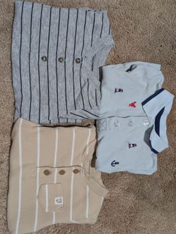 Baby Boy tops - Bundle Set of 3 - 9m