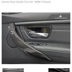 F-Chassis Carbon Interior Door Handle Trim Set