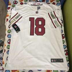 NFL Arizona Cardinals Marvin Harrison #18 White Jersey Size Large